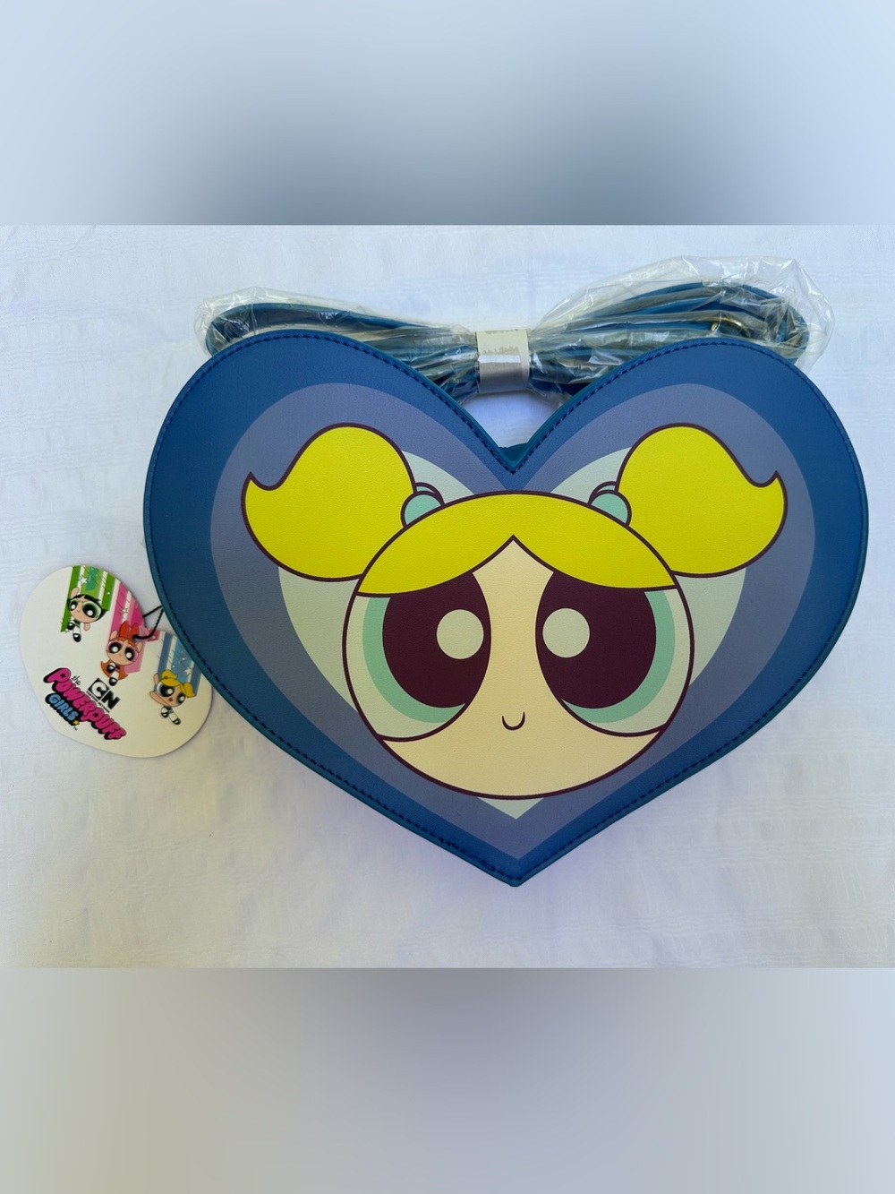 Cartoon Network Bubbles- The Powerpuff Girls Heart Mini Crossbody Purse